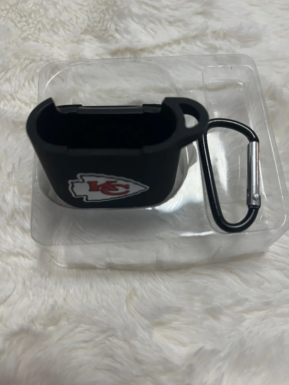 Kansas City Chiefs Black AirPods Case Cover